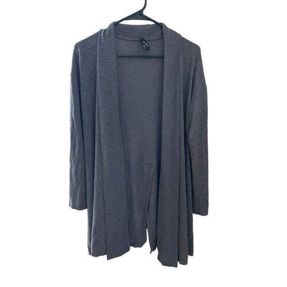 Anthropologie COA soft knit cardigan gray long sleeve. open front sweater. XS - Picture 1 of 3